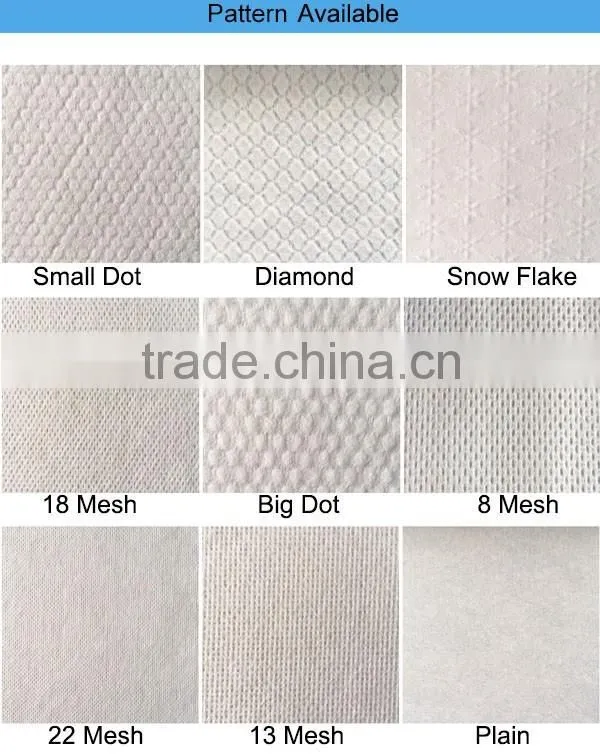 Cross Lapping Viscose and PET Baby Nonwoven Wipes