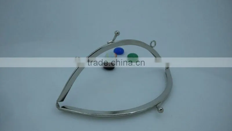 sliver double metal coin purse clip