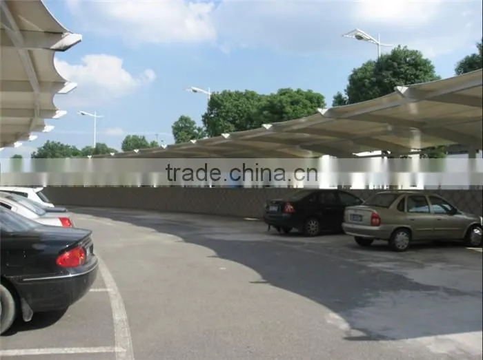 Prefab steel plate car parking roof