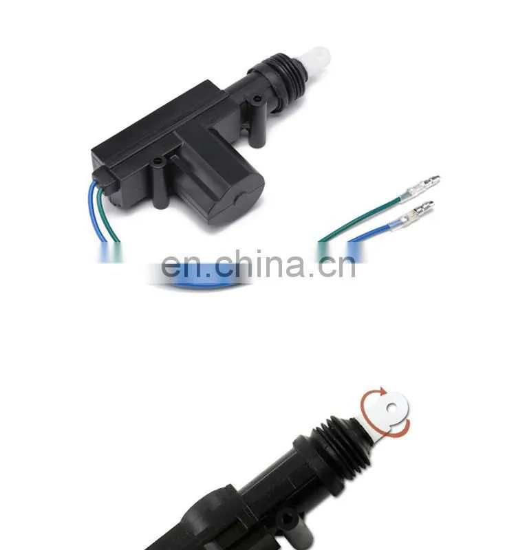 Top quality car central door locking actuator with plastic material and solenoid 5 wires for centralized closing