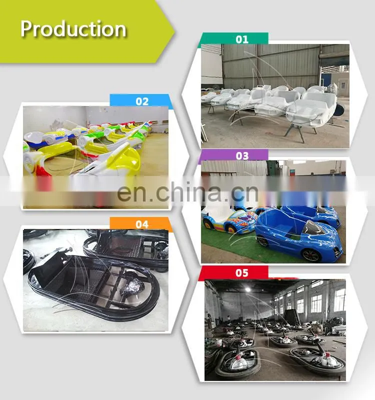 Colorful theme park rides amusement indoor bumper car for sale