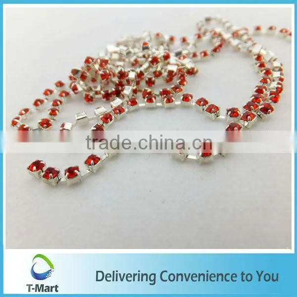 cadeia de strass cristal decorativo atacado corte