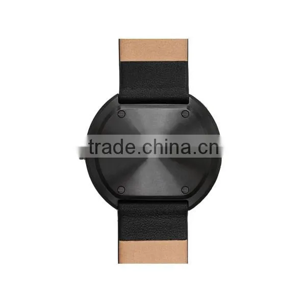Fashion design new arrival stainless steel case custom watches with leather strap