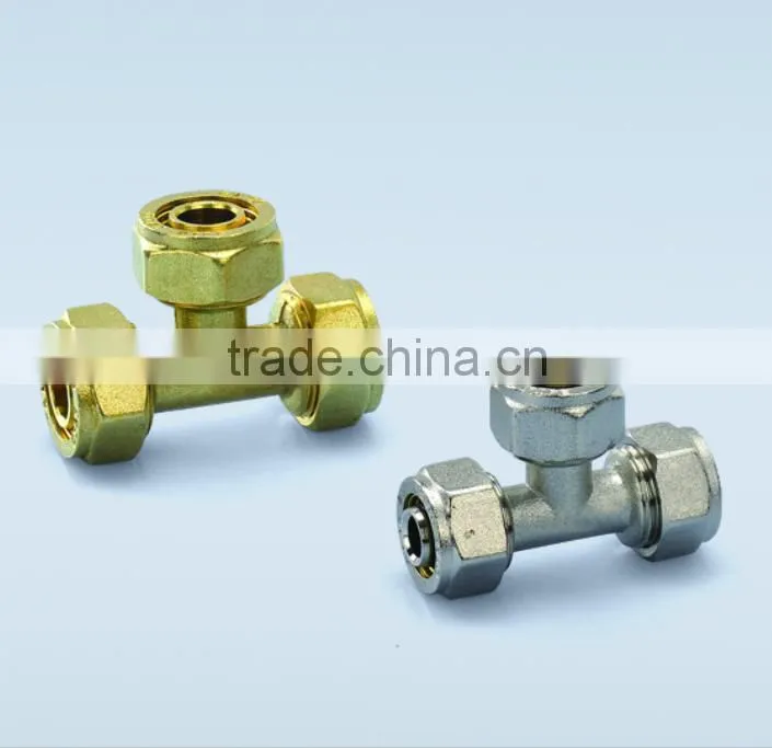pex-al-pex pipe brass tee