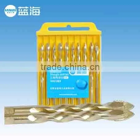 Twist Helically corrugated triangular drill Bit Ceramic Tools for Ceramic Tile Marble