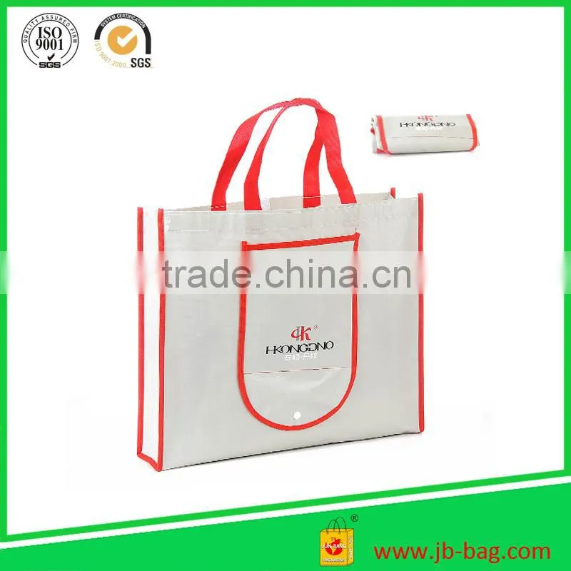 2015 fasionable widely used manufacture soft loop handle non woven bag