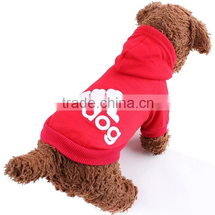 Factory Direct Wholesale Dog Clothes Sweater Fabric Adidog Pet Clothes