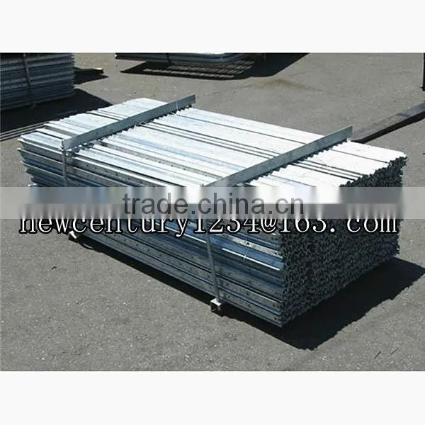 Y Type Black Fence Post 1.65m AU Standard