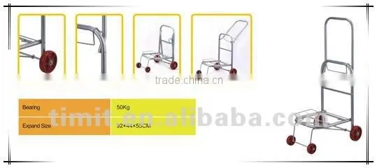 Simple Design Practical Aluminum4 Wheels Foldable Shopping Trolley Cart