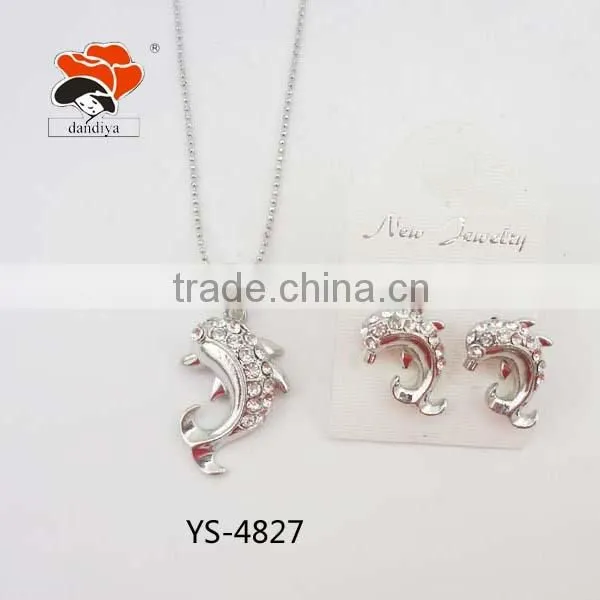 2014 Hot Sale Produce High Quality Cute Dolphin For Children/Women Jewelry