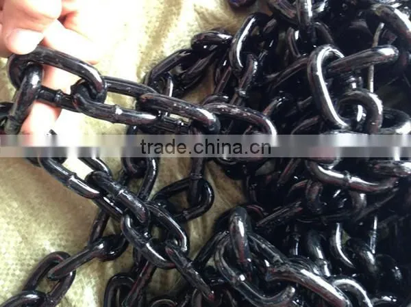 Black paint chain or black link chain