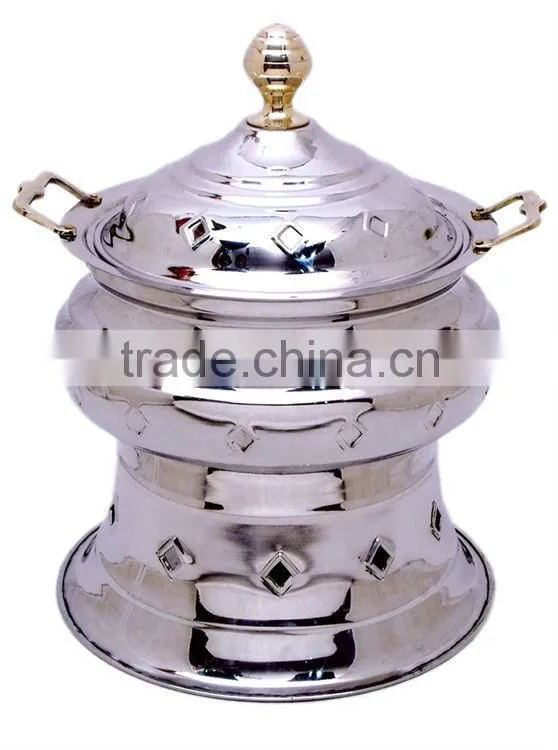 Steel Cheffing Dish, Wedding & Party utensils, food serving dish, hot keeping dish, Catering item, Hotel & Restaurant utensils
