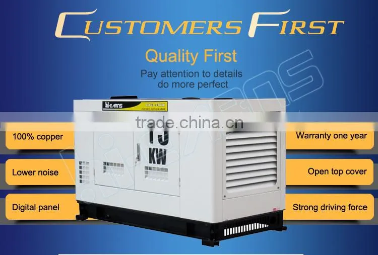 HOT SALE 15KW silent 50HZ 380V diesel generator