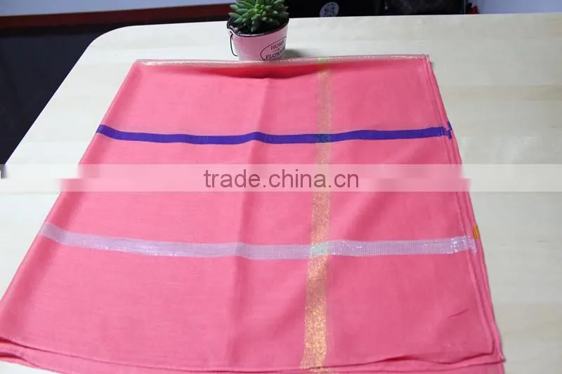 Fashionable cotton gold thread square scarf cotton long scarf scarf for women