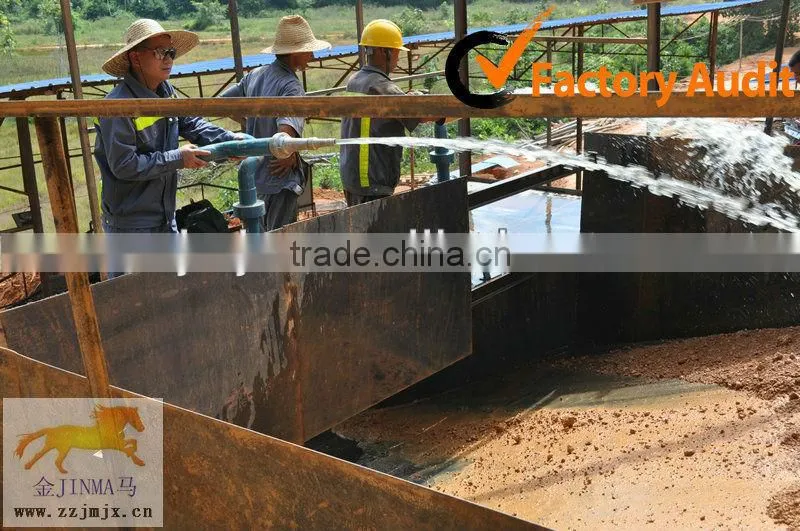 mobile rieve gold sand washing plant with double deck screen mesh
