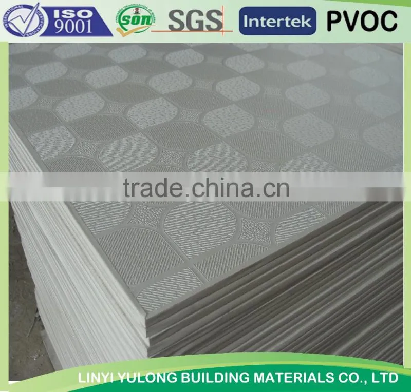 colorful vinly gypsum ceiling tiles
