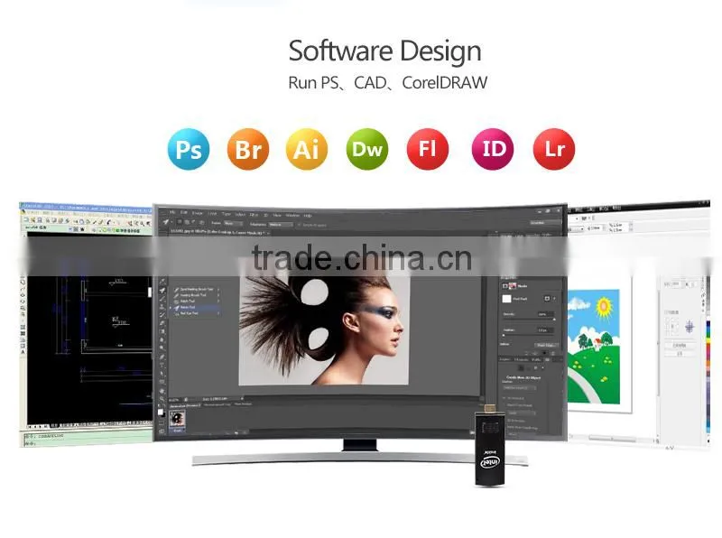 Wholesale vensmile W5 fire tv stick intel atom mini pc android tv stick 2GB+32GB quad core W5 mini pc W5 fire tv stick