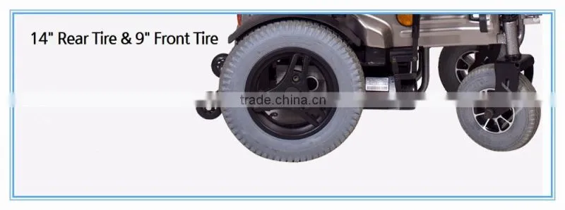 portable foldable electric power wheelchair for old people