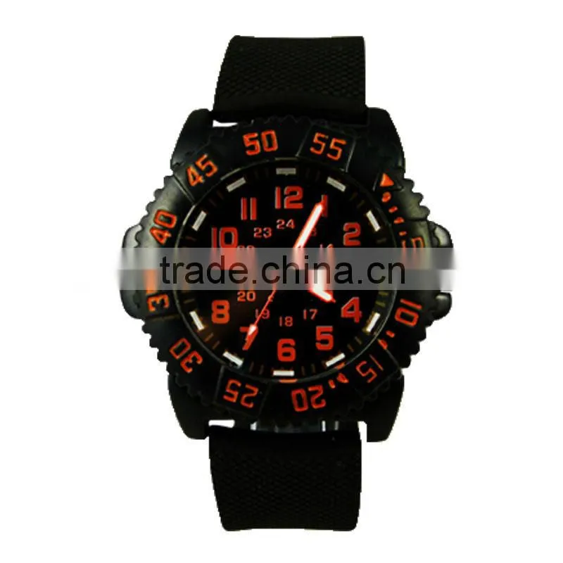 2012 Newest OEM Black Three Hands Figure Silicon Watch