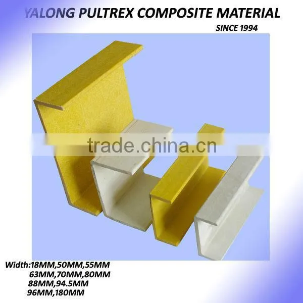 Pultruded FRP Profie,Fiber Glass Channel,Anti-corrosion Work Platform Use