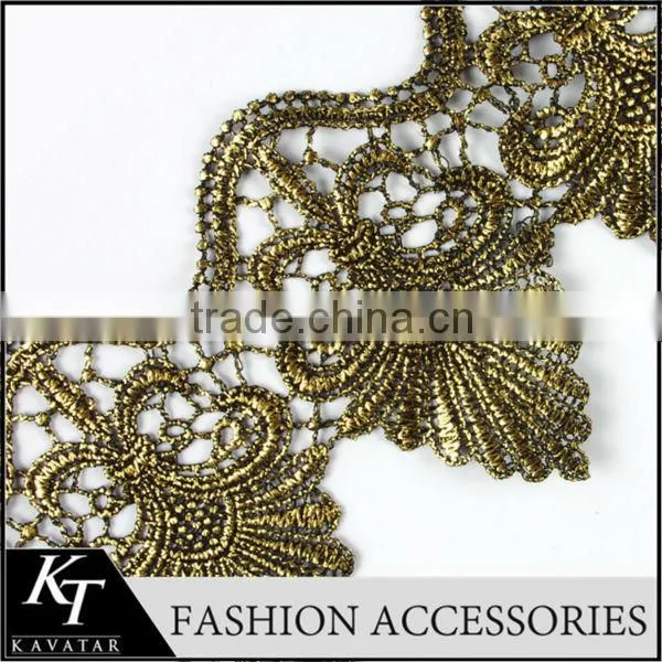 Yard Sale Polyester Embroidery Bead Motif Trim for Woman Diy