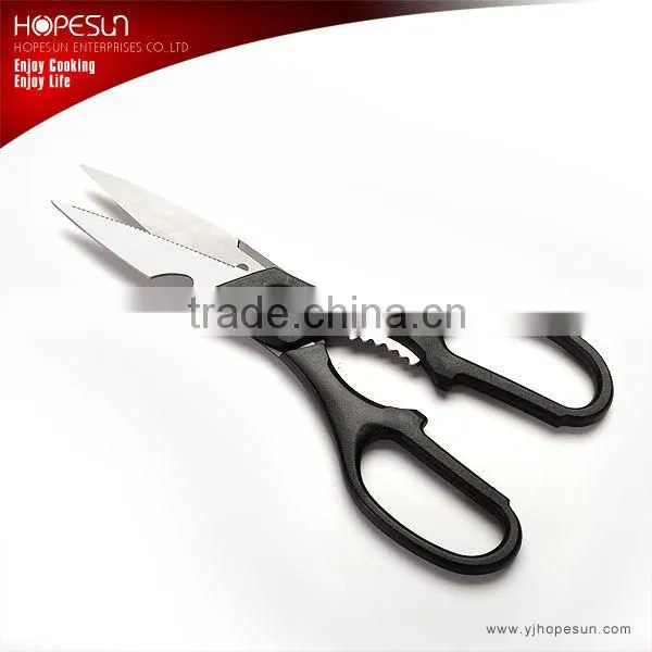 Transparent handle stainless steel office scissors