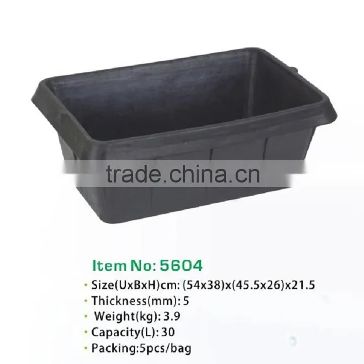 recycled square rubber bucket