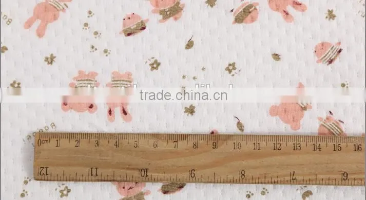 100% cotton printed knitted fabric