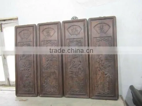 Chinese antique beautiful carved screen