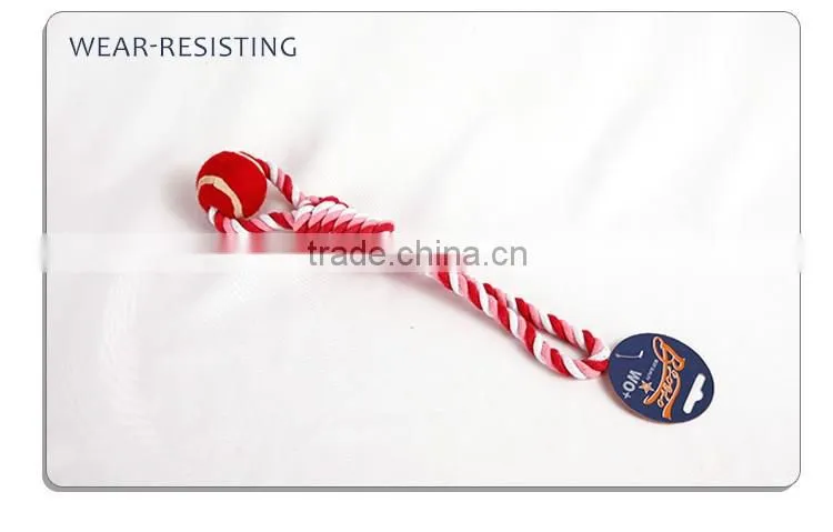 Eco-friendly cotton rope toy for knot dog chew toy