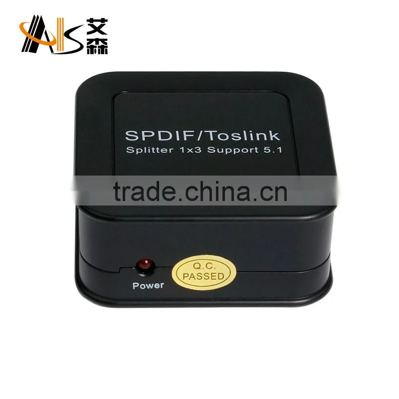 3 way SPDIF/TosLink Audio Optical splitter with best price