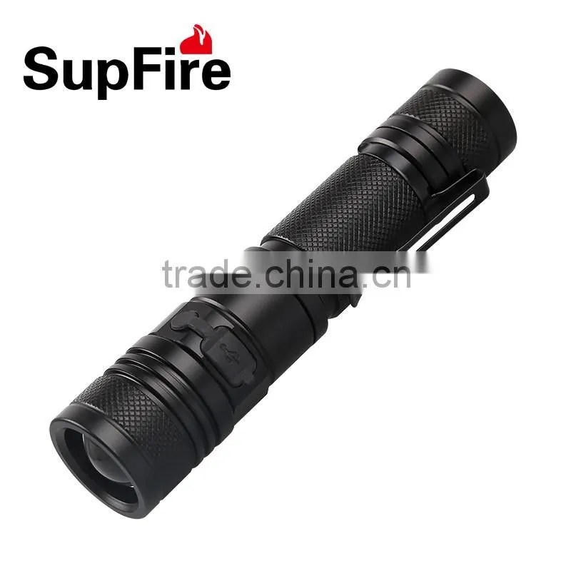 Good quality aluminum durable USB flashlight A2
