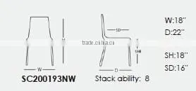 All Weather Aluminum Frame Chair with Durawood Seat & Back