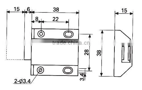 Single Magnetic mimi latch