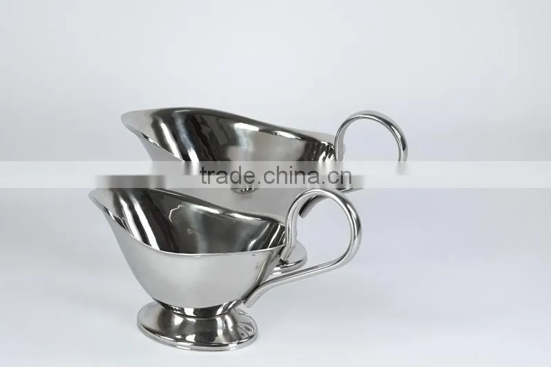 2016 Restaurant Stainless Steel gravy boat, sauce boat