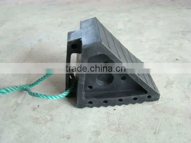 best price rubber wheel chock stopper for truck