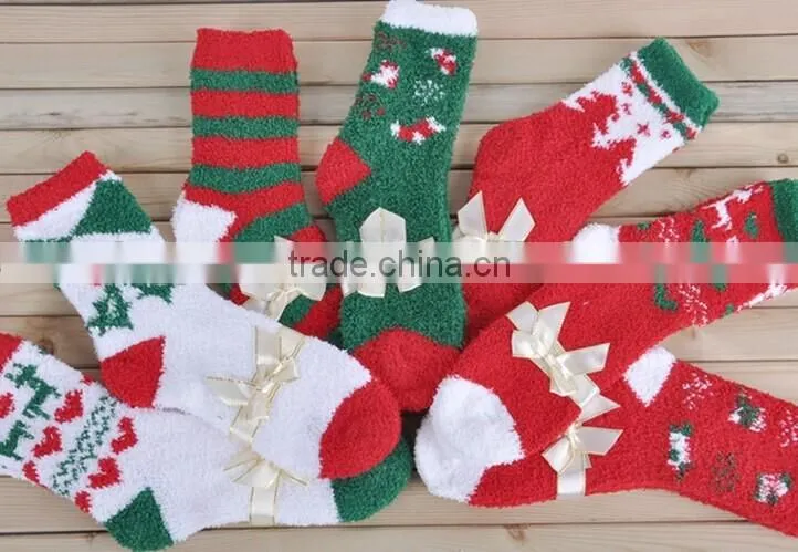 Comfortable Cozy Socks jacquard microfiber socks