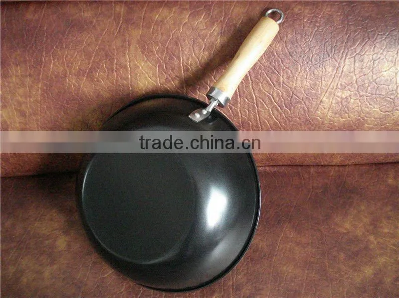 Cheap non-stick carbon steel 28cm frypan wok frying pan