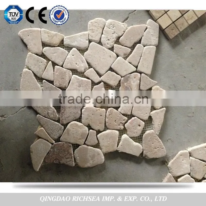 Polished yellow 60*60 travertine tiles