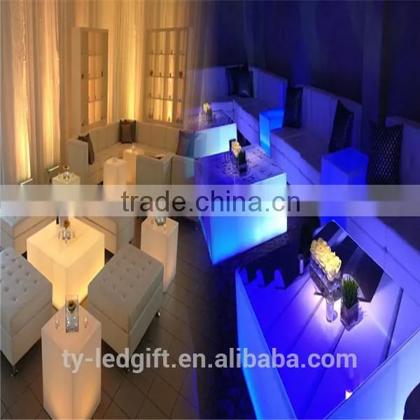 led furniture table and chair rechargeable led table home table with led