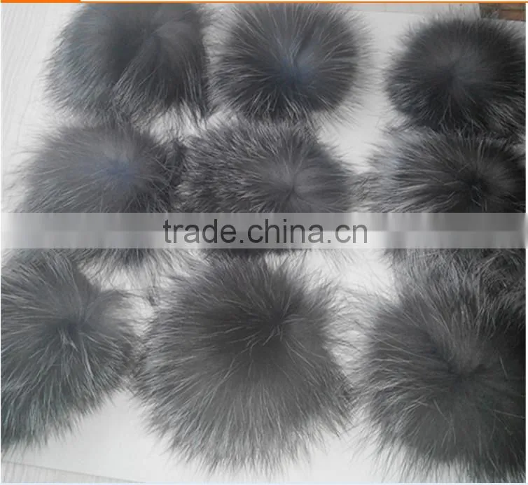 Silver Fox Fur Balls for hats