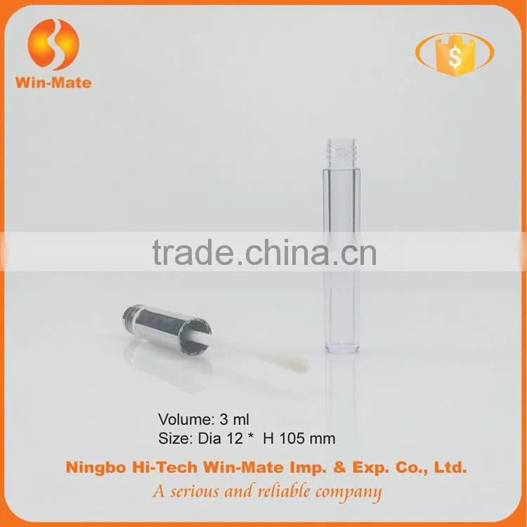 factory supply clear 105*12mm free sample private label lip gloss tube