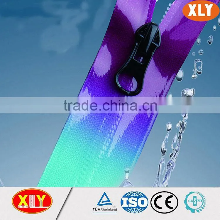 shenzhen xly wholesale open end waterproof zipper