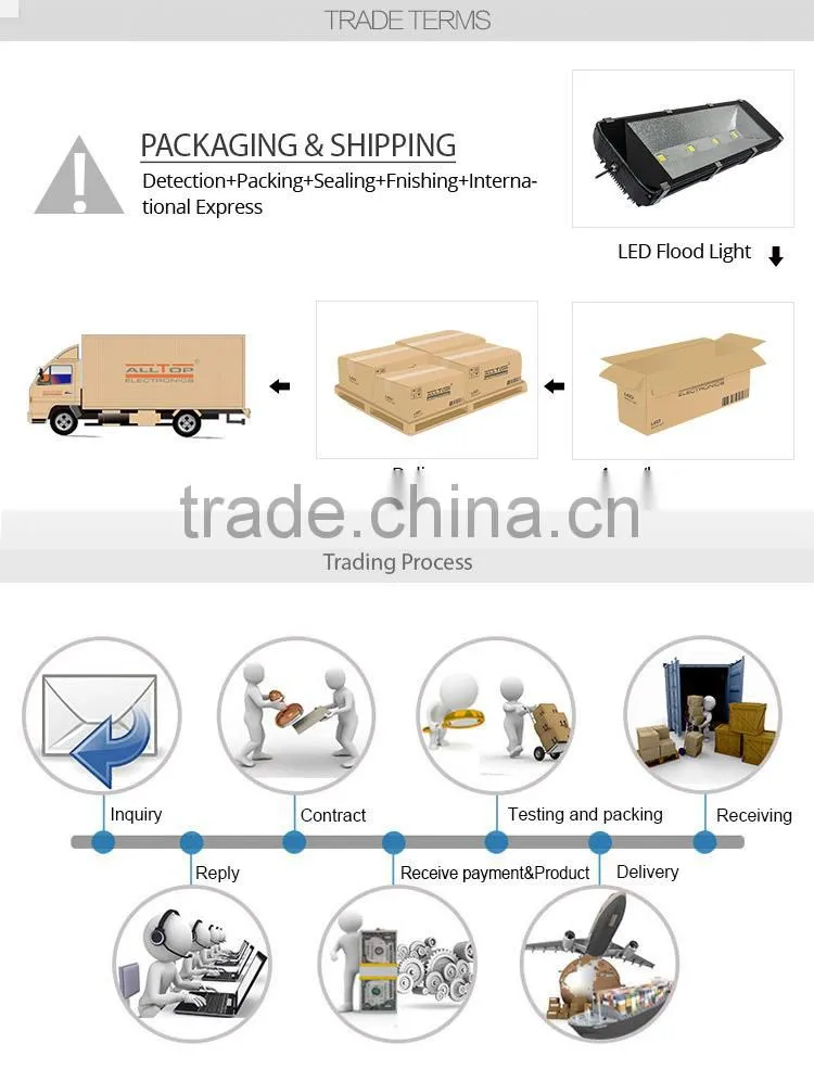Brightness bridgelux chip IP67 waterproof 500w led floodlight
