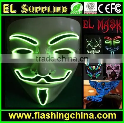 Flashing EL Wire Mask led mask for wholesale