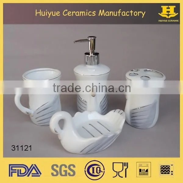 porcelain bathroom accessories set, hotel bathroom accessories