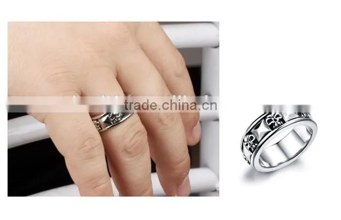 stainless steel jewellery fashion trend skull mens hand rings