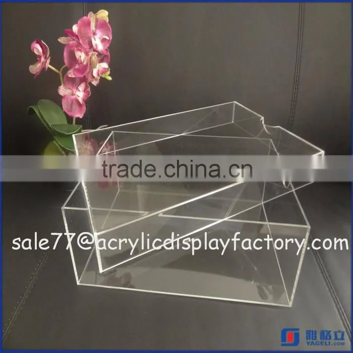 wholesale cheap clear acrylic shoe sneaker box