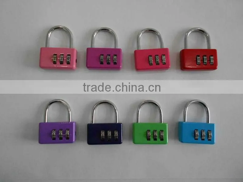 popular 3 digit combination luggage padlock