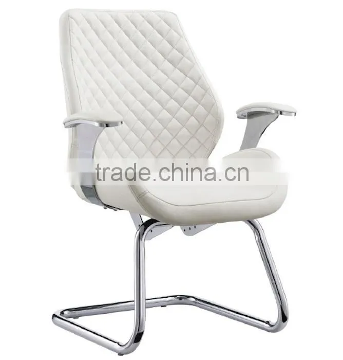 White racing style office leather chair GZH-CK0036